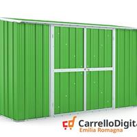 Casetta in lamiera esterno 307x100 verde chiaro