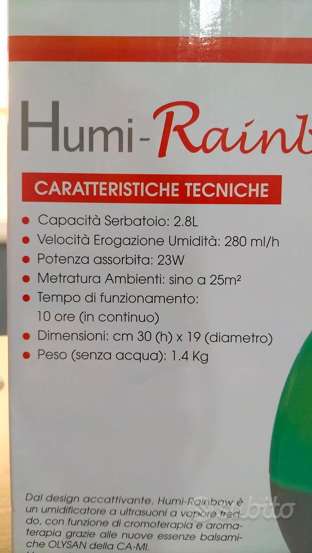 Umidificatore ad ultrasuoni Humi-Rainbow di vapore freddo CAMI