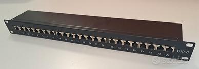 Patch panel 24 porte cat. 6
