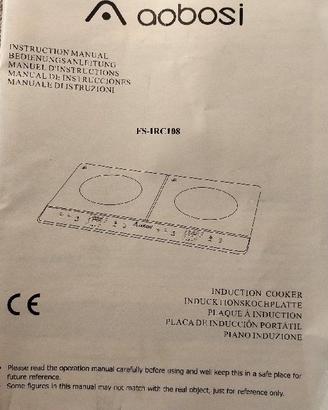 Piastra Induzione 2 Fuochi marca Aobosi