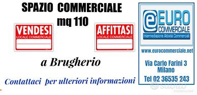 185/23 SPAZIO COMMERCIALE di mq 110 a Brugherio,