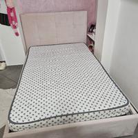 Letto contenitore una piazza e mezza velluto