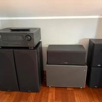 Impianto audio DENON + POLKAUDIO