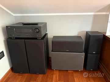 Impianto audio DENON + POLKAUDIO