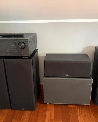 Impianto audio DENON + POLKAUDIO