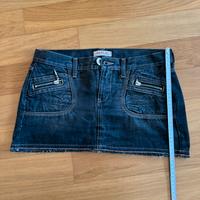 Minigonna Replay denim nero taglia 28