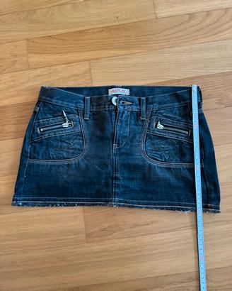 Minigonna Replay denim nero taglia 28