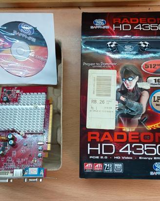 Scheda grafica radeon hd 4350 512mb ddr2 1gb