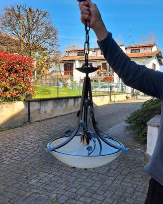 Lampadario e applique art decò