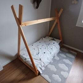 Lettino Letto Montessoriano con materasso 80 x 160