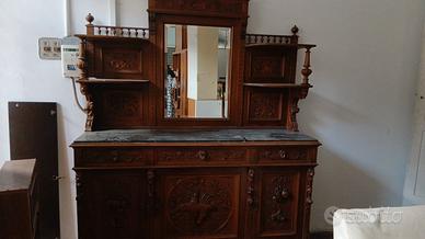 mobile credenza con piano in marmo