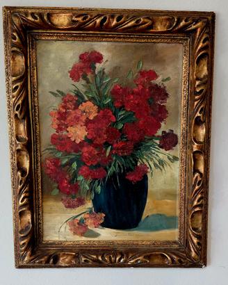 Quadro dipinto è una natura morta vintage