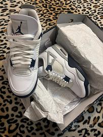 Air Jordan 4 White Cement / Military Blue