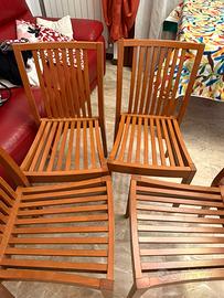 Sedie Calligaris in legno color ciliegio