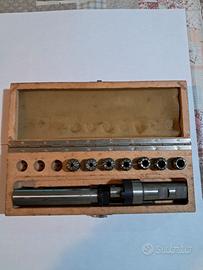 Kit scatola legno silmax milano 7 pinze per fresa