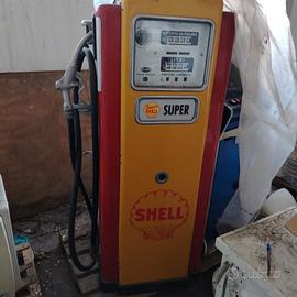 Pompa di Benzina d'Epoca Super Shell 