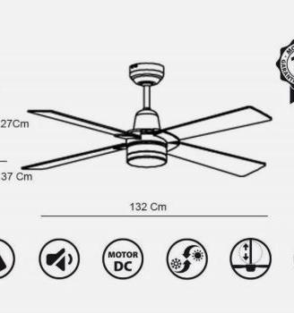 VEntilatore soffitto diametro122cm- estate inverno