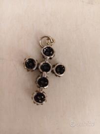 ciondolo croce in argento 