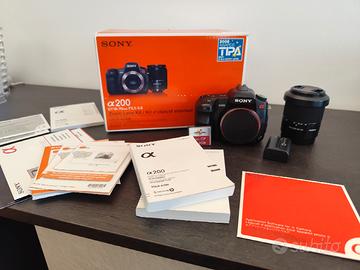 Sony α200 DSLR + 18-70mm – Kit Completo 