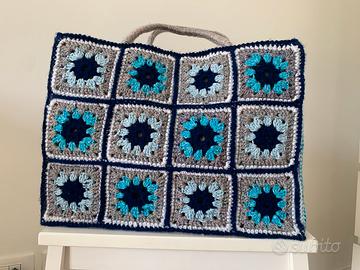 Borsa uncinetto linea ghiaccio