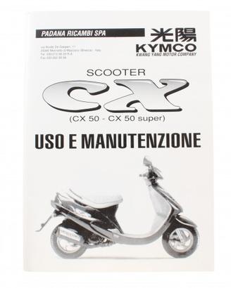 Manuale uso e manutenzione Kymco CX 50
