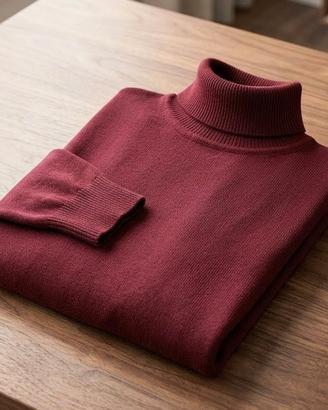 dolcevita uomo colore rosso taglia L nuova 