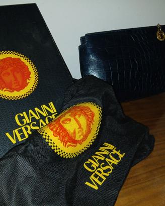 Pochette in pelle Gianni Versace