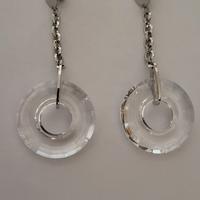 orecchini nomination acciaio e cristalli 