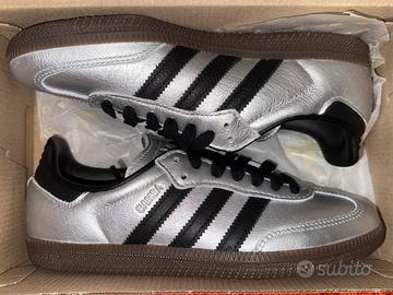 Adidas Samba OG W “Silver/Black/Gum”