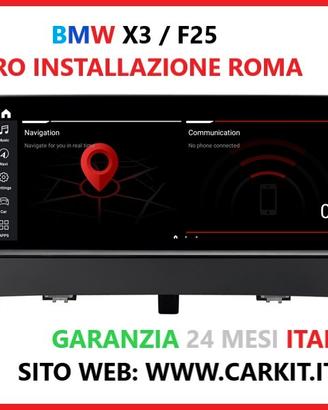 Autoradio cartablet bmw x3 f25 x4 f26 android ios