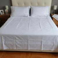 parure matrimoniale in cotone e pizzo vintage