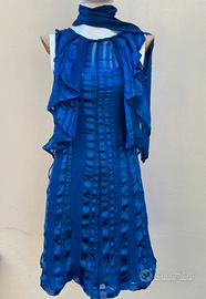 Abito Divina Premium seta blu reale