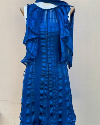 Abito Divina Premium seta blu reale