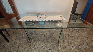 Rimadesio Elegante Tavolo in Vetro