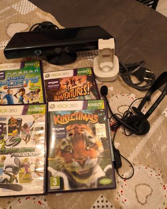 kinect xbox360 più accesori 