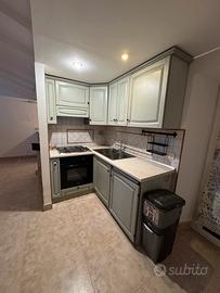 Cucina ad angolo completa Verde Salvia