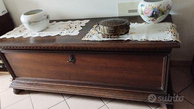 Cassapanca antica fine '800 in legno massello