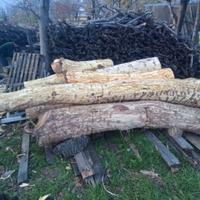 Assi tavoloni tronchi di noce e frassino