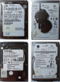 8 HDD + 1 SSD - 2,5" USATI - IN BLOCCO O SINGOLI