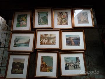 stampe antiche in cornici d'epoca