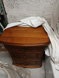 Comodino legno massello