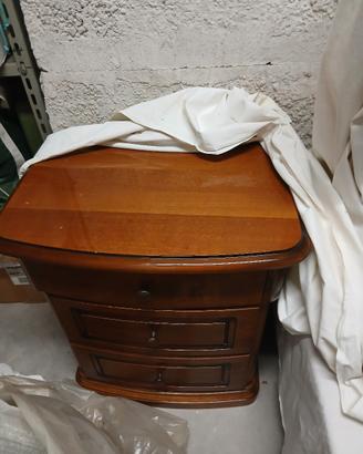 Comodino legno massello
