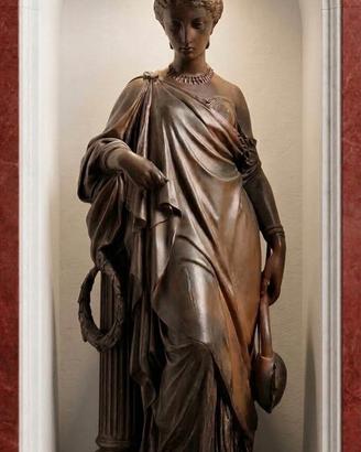 scultura '800 in bronzo Saffo