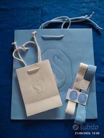 Swarovski set due buste perfette bianca e azzurra 