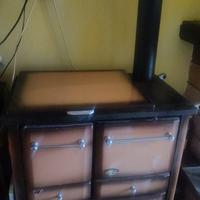 Stufa a legna con forno e cottura e tubo scarico!