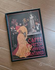 quadro vintage caffe' espresso