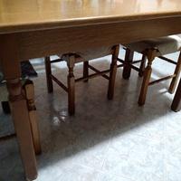 tavolo allungabile con 6 sedie