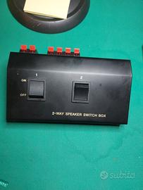 switch box per diffusori audio