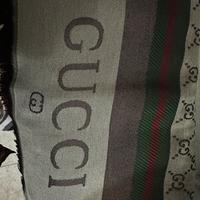 Sciarpa Gucci marrone nuova logo unisex