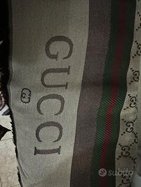 Sciarpa Gucci marrone nuova logo unisex